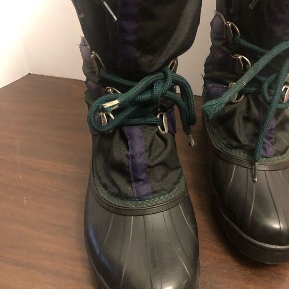 Sorel Women’s 7 Snowlion Rubber Nylon Lace Up Boot Felt Lined NWOT - Picture 2 of 12